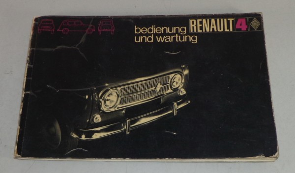 Betriebsanleitung / Handbuch Renault R4 + Fourgonette von 7/1970