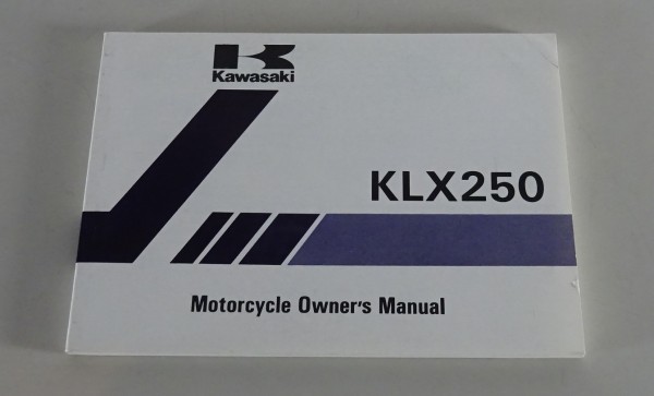 Betriebsanleitung / Handbuch Kawasaki KLX 250 Typ E2 von 08/1993