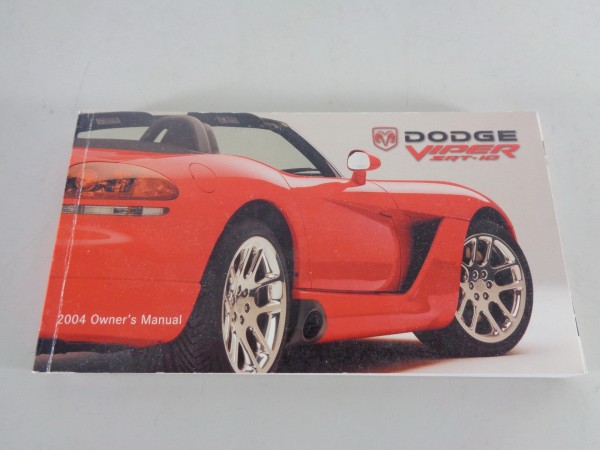 Betriebsanleitung / Handbuch Dodge Viper SRT 10 Stand 2003