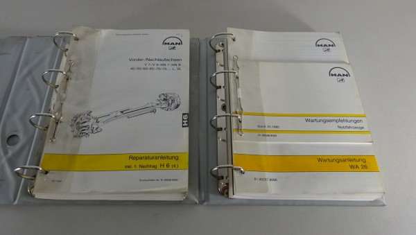Werkstatthandbuch / Reparaturhandbuch MAN Omnibusse NL 202 Band 1 + 2 Stand 1992