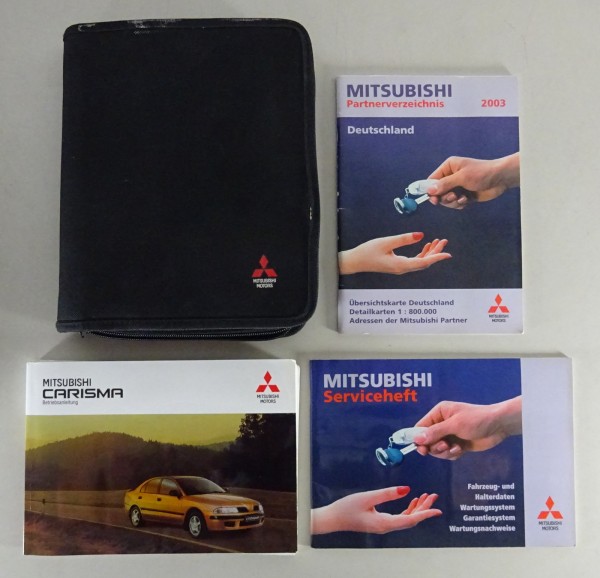 Bordmappe + Betriebsanleitung / Handbuch Mitsubishi Carisma Stand 2002