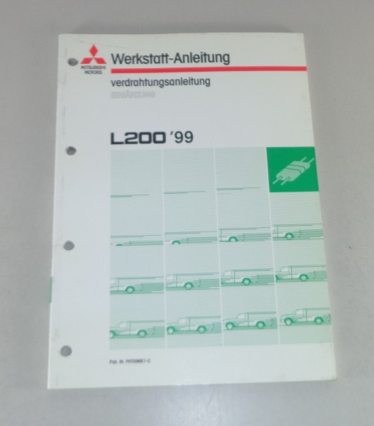 Werkstatthandbuch Mitsubishi L200 Nachtrag Elektrik Schaltpläne ab Baujahr 1999