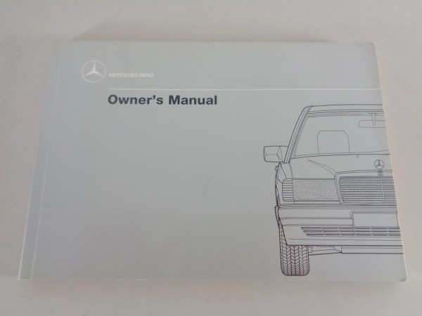 Owner's Manual Mercedes W201 190 E / D / D 2,3/2,6/2,5 + Turbo printed 05/1989
