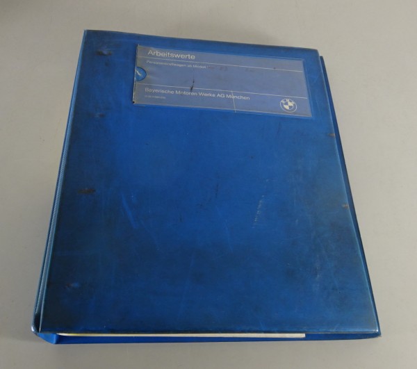 Service-Informationen BMW E30 Arbeitswerte Stand 1982