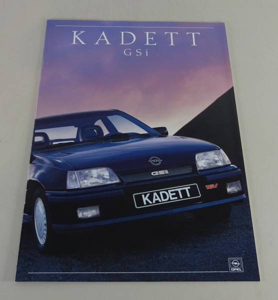 Prospekt / Broschüre Opel Kadett E GSi 16 V + Technische Daten Stand 1988