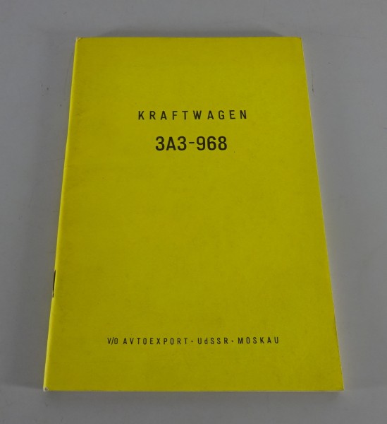 Betriebsanleitung / Handbuch Saporoshez SAS 968 Stand 1974