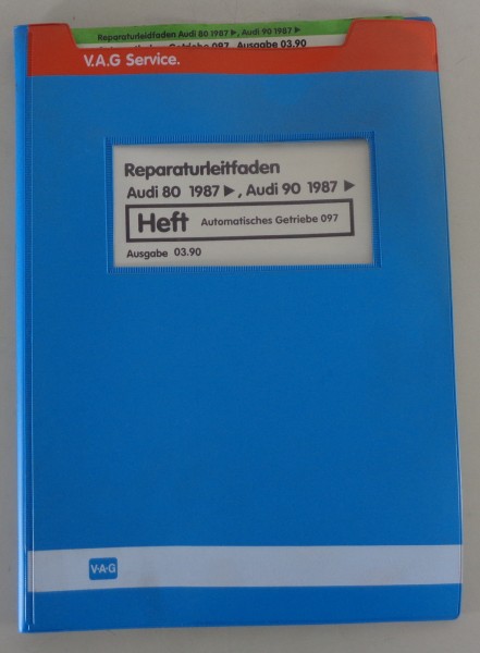 Werkstatthandbuch Audi 80 / 90 B3 Typ 89 Automatisches Getriebe 097 ab 1987