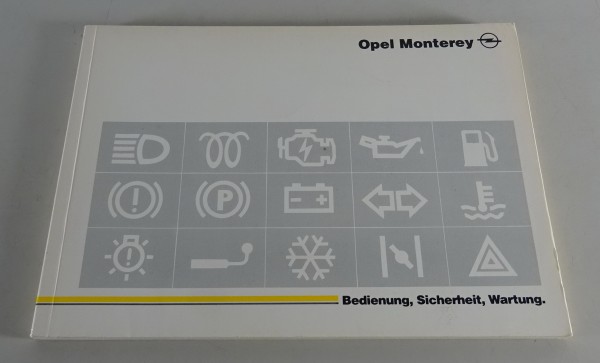 Betriebsanleitung / Handbuch Opel Monterey Stand 03/1993