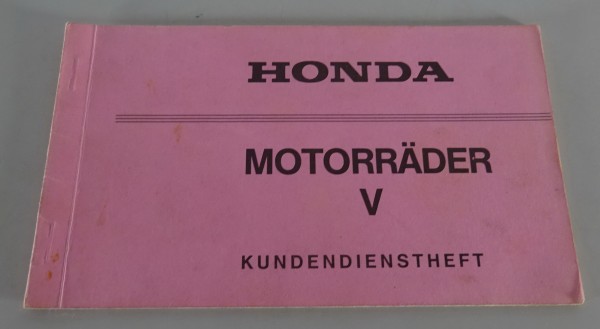 Scheckheft / Kundendienstheft Honda VF 750 Stand 08/1982
