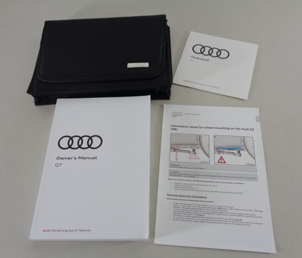 Owner's Manual + Wallet Audi Q7 quattro Typ 4M from 11/2018