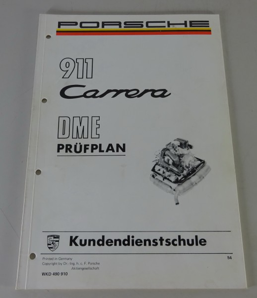 Werkstatthandbuch / Technische Info Porsche 911 Carrera 3.2 DME von 1984