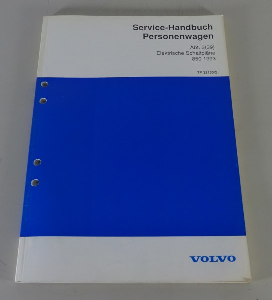 Werkstatthandbuch Elektrik / Elektrische Schaltpläne Volvo 850 Baujahr 1993