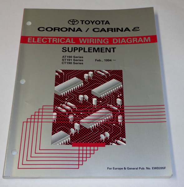 Workshop Manual Electric / Werkstatthandbuch Toyota Carina E / Corona, 02/1994