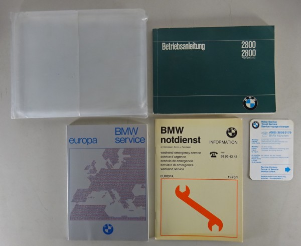 Bordmappe + Betriebsanleitung BMW E3 2800 / 2800 Automatik Stand 11/1969