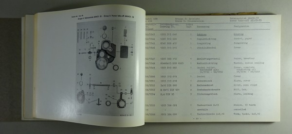 Teilekatalog / Ersatzteilliste Büssing LS 5 + LS 55 Stand 08/1960