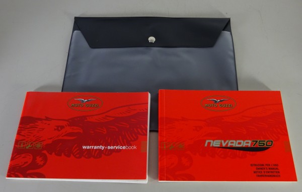 Bordmappe + Betriebsanleitung & Serviceheft Moto Guzzi Nevada 750 Stand 04/2002
