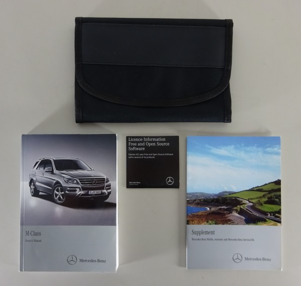 Wallet + Owner's Manual Mercedes-Benz M-Class W166 ML 250 / 350 / 500 from 2012