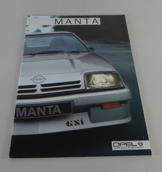 Faltprospekt / Broschüre Opel Manta B Stand 08/1984