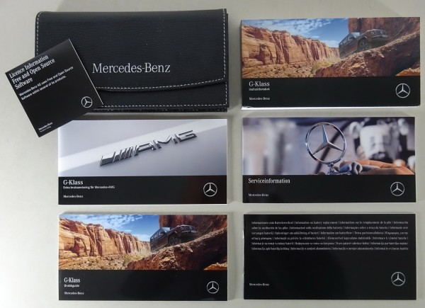 Inbyggd mapp + bruksanvisningar Mercedes Benz G-Klass W 463 från 11/2019