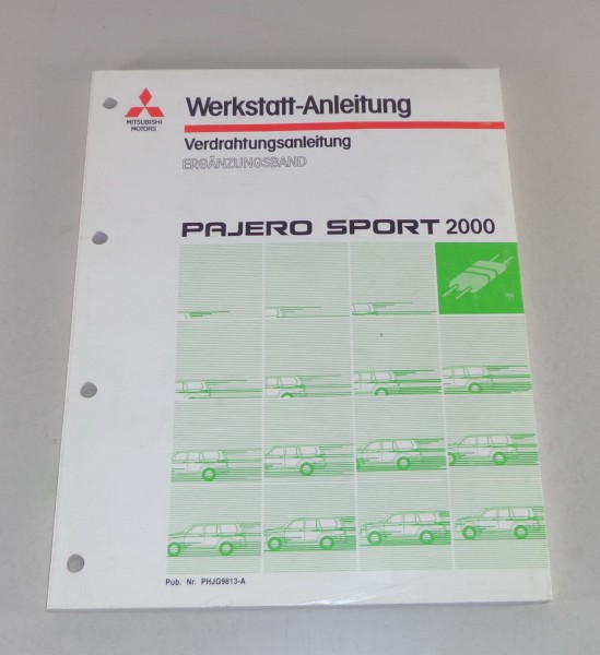 Werkstatthandbuch Nachtrag Elektrik Schaltpläne Mitsubishi Pajero Sport ab 2000