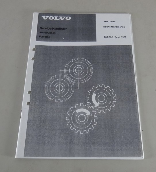 Werkstatthandbuch Volvo 760 GLE Neuheitenvorschau Bauj. 1983