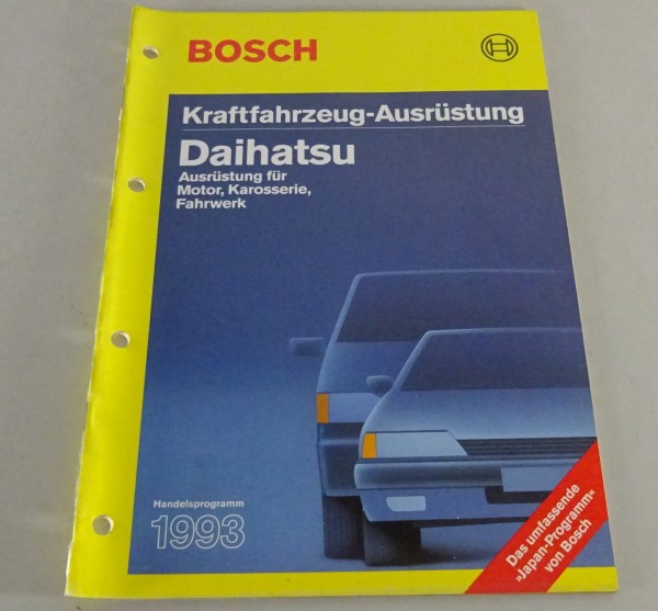 Handelskatalog Bosch Kraftfahrzeugausrüstung für Daihatsu Stand 1993