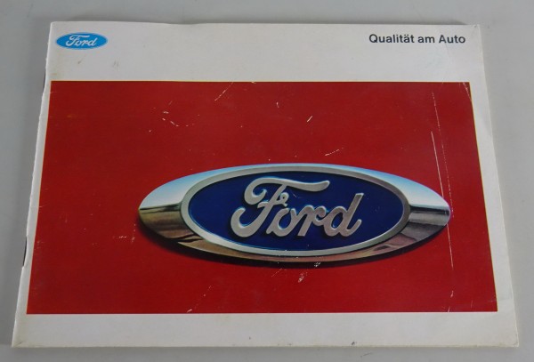 Broschüre Ford Taunus 17 M / 20 M P5 "Qualität am Auto" Stand 01/1967