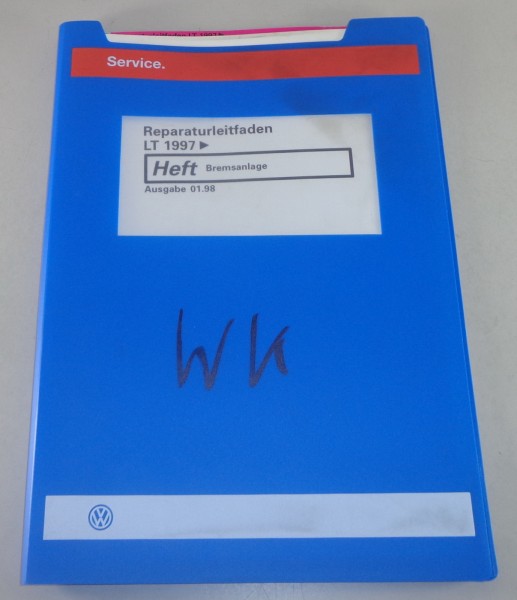 Werkstatthandbuch VW Transporter / Bus LT 2 / II Bremsanlage Stand 01/1998