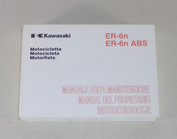 Betriebsanleitung / Manuale / Manual / Instructie Kawasaki ER-6 n (ABS) von 2007