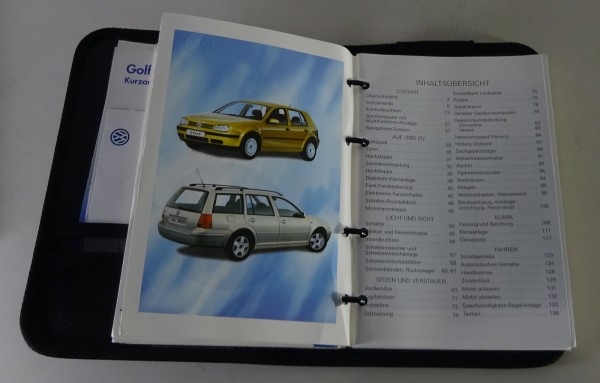 Bordmappe + Betriebsanleitung / Handbuch VW Golf IV / 4 + Variant Stand 05/1999