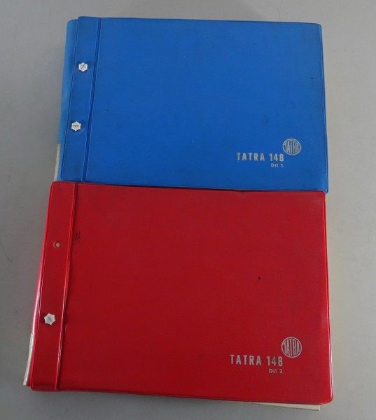 Teilekatalog / Ersatztelliste Tatra LKW 148 51/ 53 Fahrgestell Stand ´71 2 Bände