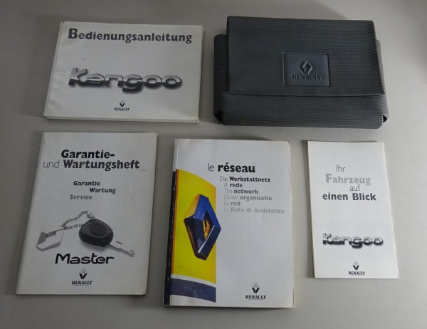 Bordmappe + Betriebsanleitung / Handbuch Renault Kangoo I Stand 08/1998