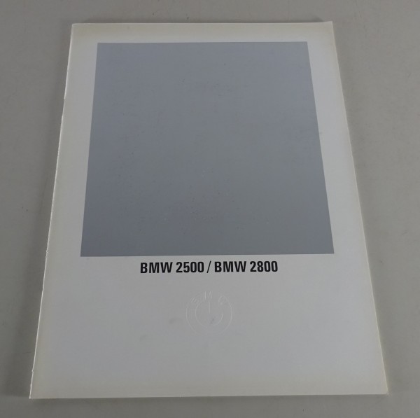 Prospekt / Broschüre BMW E3 2500 / 2800 Stand 02/1970