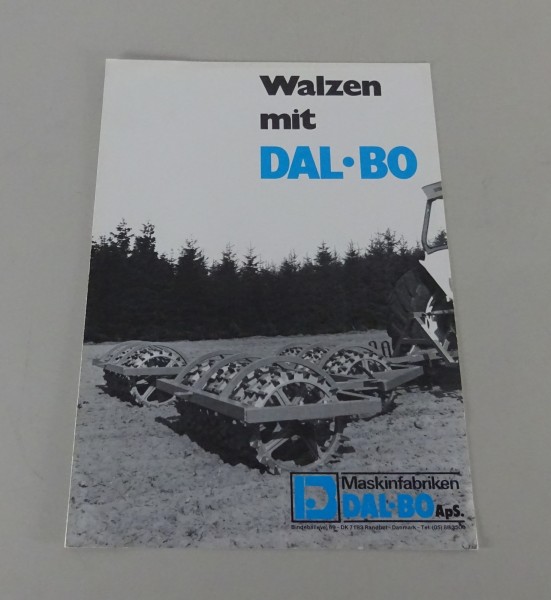 Prospekt / Broschüre DAL BO Walzen