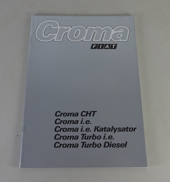 Prospekt / Broschüre Fiat Chroma Stand 03/1986