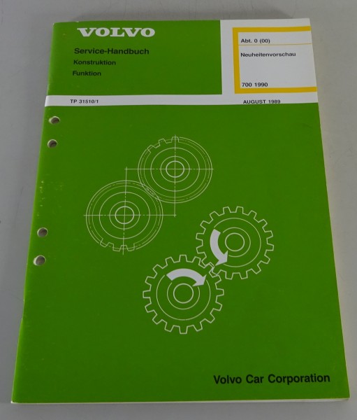Werkstatthandbuch Volvo 740 / 760 / 780 Neuheitenvorschau 1990