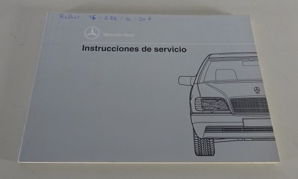 Instrucciones de funcionamiento Mercedes W140 600 SE / SEL '01/1992 Reimpresión