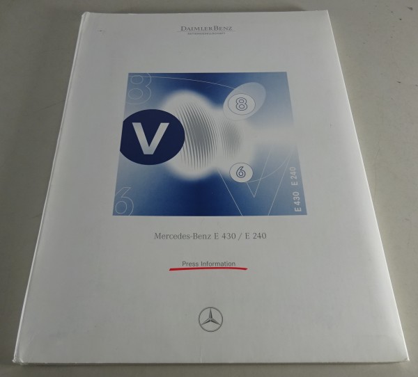 Presseinformation + Pressefotos Mercedes-Benz W210 E430 / E240 Stand 08/1997