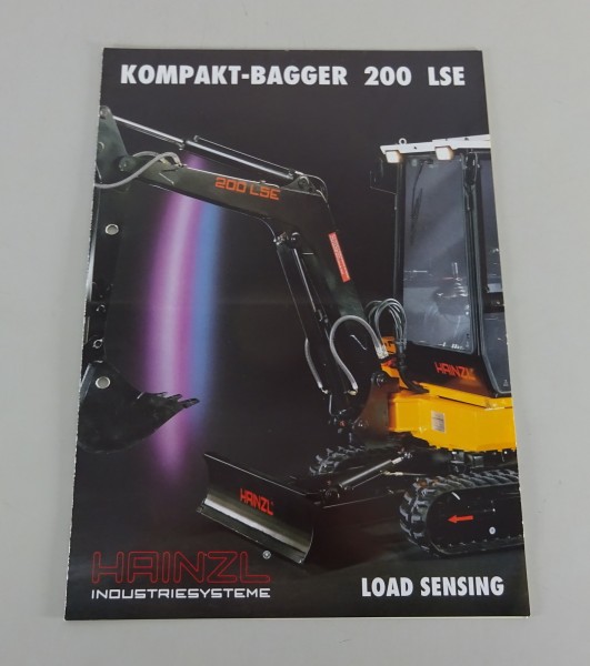 Prospekt / Broschüre Hainzl Kompakt-Bagger 200 LSE