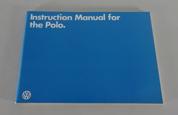 Owner´s Manual / Handbook VW Polo I / 1 Typ 86 from 01/1980