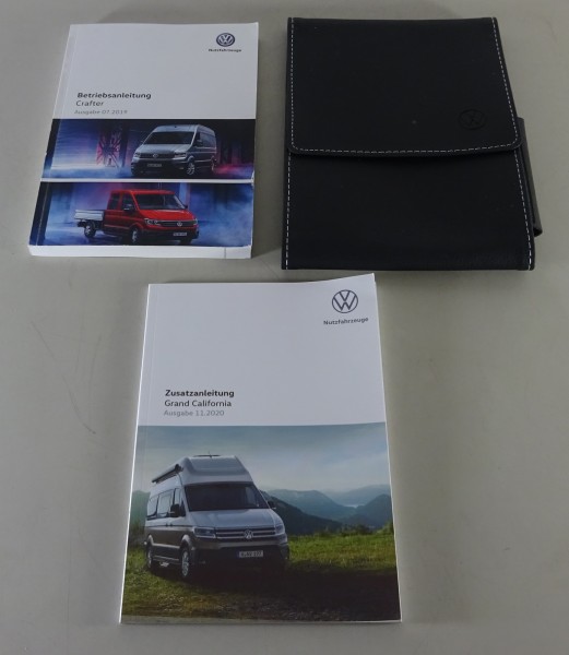 Bordmappe + Betriebsanleitung VW Crafter inkl. Wohnmobil Grand California 2019