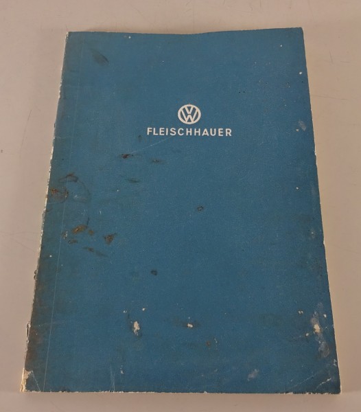 Anleitung zur Führung von Berichtsheften VW Käfer / T1 Transporter 1960er Jahre