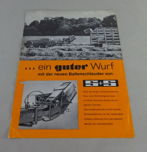 Prospektblatt S+S Ballenschleuder