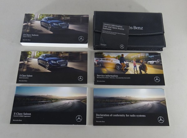 Owner's Manual + Wallet Mercedes E-Class W213 Saloon E 200 / E 300 / E 400 2017