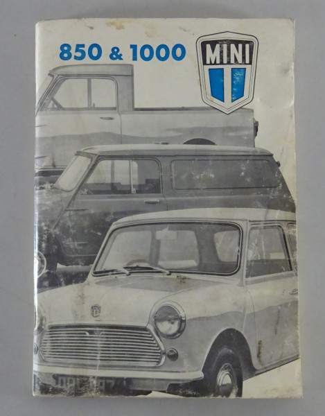 Betriebsanleitung British Leyland Austin Mini 850 / 1000 von 1973 auf Deutsch