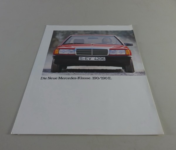 Faltprospekt/ Prospekt Mercedes-Benz W201 190 / 190 E