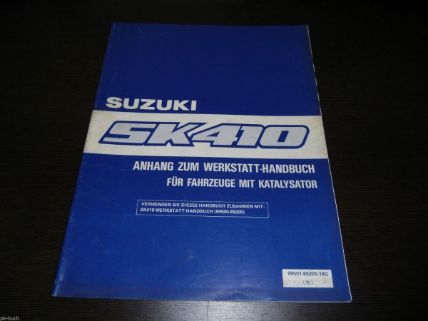 Werkstatthandbuch Nachtrag Suzuki SK 410 Super Carry Stand 10/1986