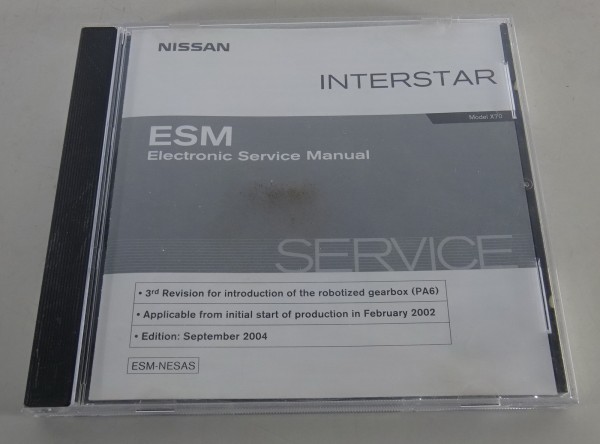 Werkstatthandbuch auf CD Nissan Interstar X70 Ausgabe 09/2004