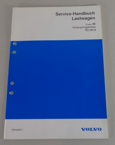 Werkstatthandbuch Volvo LKW Hinterachsgetriebe RS0818 von 1991