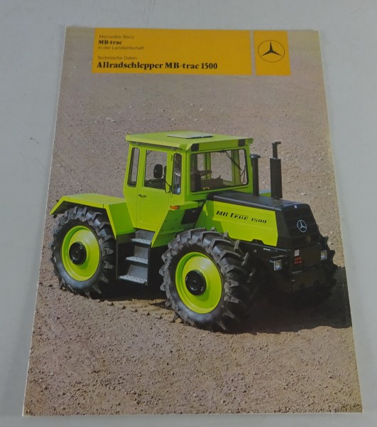 Prospekt / Broschüre Mercedes-Benz Allradschlepper MB-trac 1500 Stand 05/1983